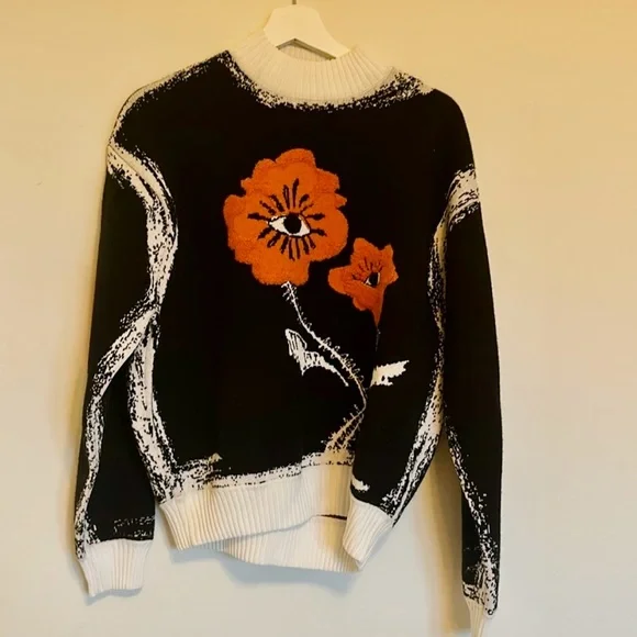 $490 Chan Chit Lo Pheasants Eye Jacquard Sweater size S - worn once - Picture 6 of 7